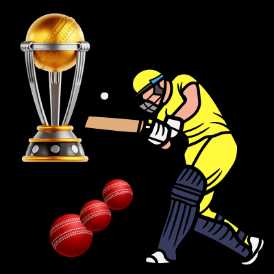 ReddyAnna Cricket Batsman & Trophy Banner