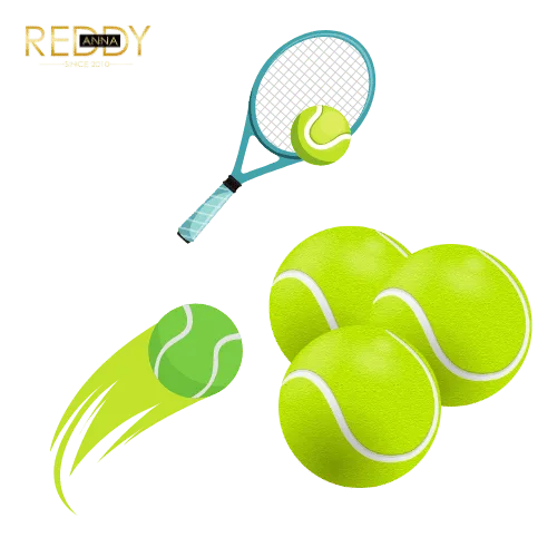 ReddyAnna Tennis Racket Ball Image